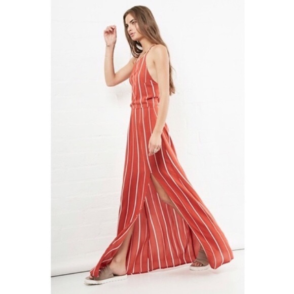 REVOLVE Faithfull the Brand Fall Stripped Maxi Dress